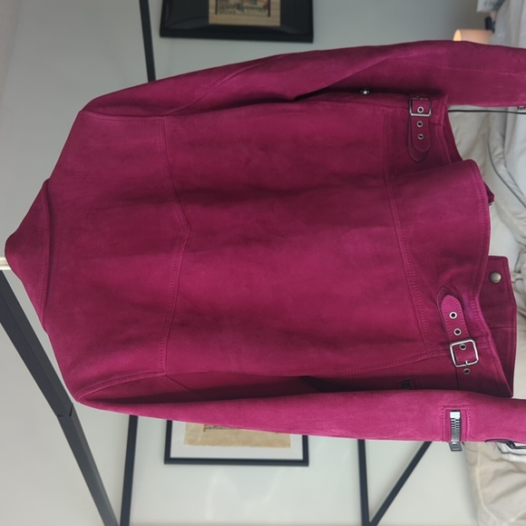 Coach Suede Moto Jacket - Picture 4 of 14